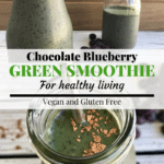 Chocolate Blueberry Spinach Smoothie