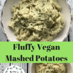 These vegan mashed potatoes are creamy, fluffy, and delicious! This healthy recipe contains no butter and is very easy to make. Mustard and dill combine to make the perfect plant-based mashed potatoes.