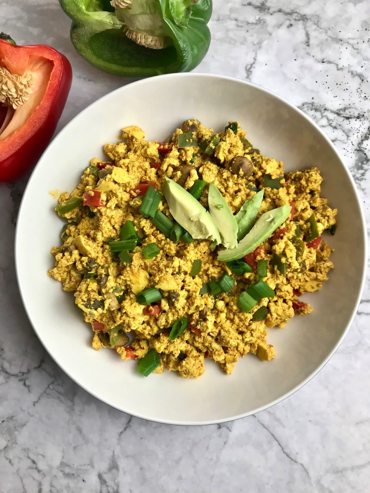 Vegan Tofu Scramble Breakfast (WFPB, Oil-Free) - Bree's Vegan Life