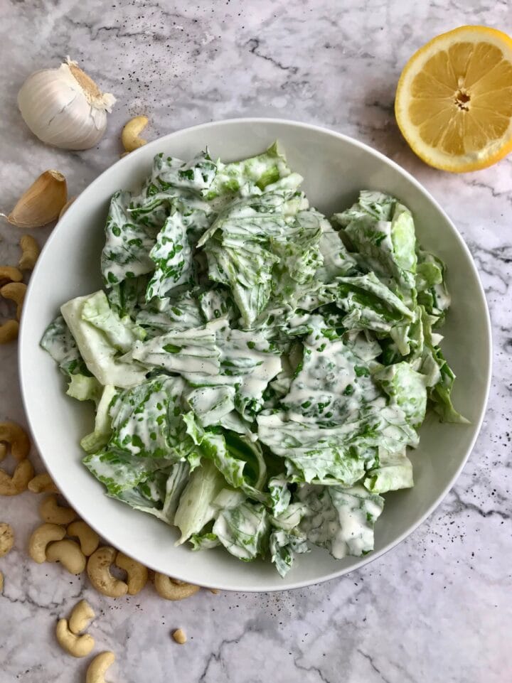 Vegan Cashew Caesar Salad Dressing (OilFree) Bree's Vegan Life