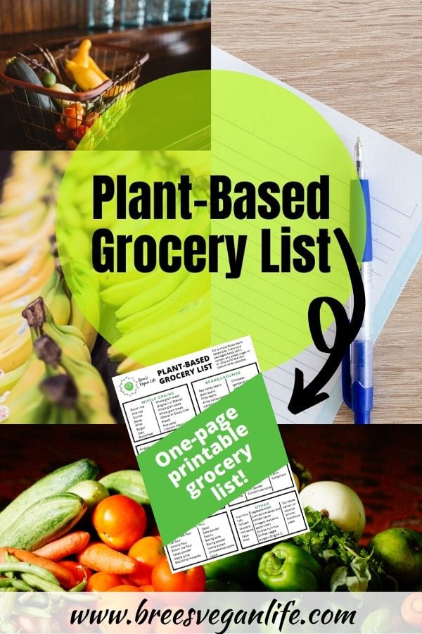 Plant based grocery list for beginners bree s vegan life