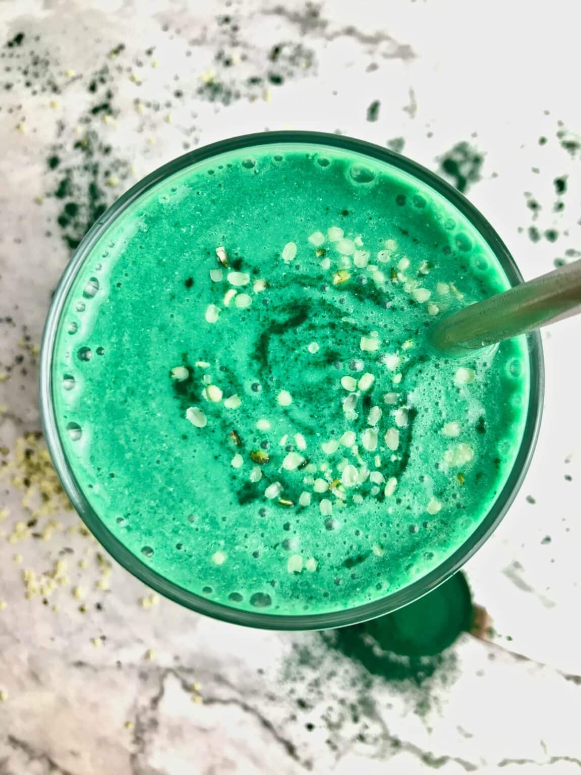 Spirulina Smoothie Bree's Vegan Life