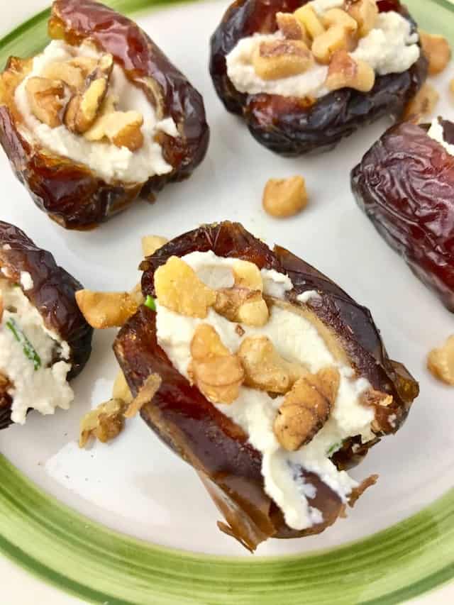 Vegan Cream Cheese Stuffed Dates Bree's Vegan Life