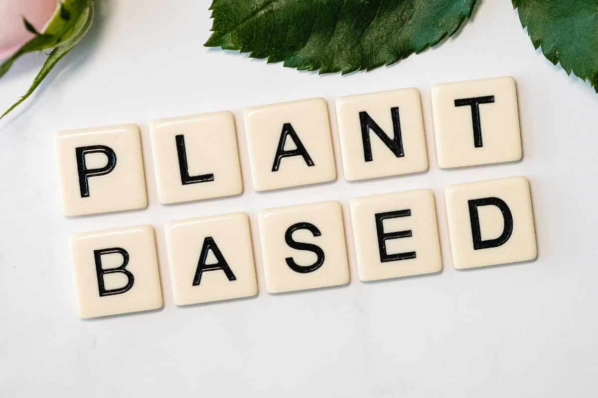 White square tiles with letters that spell out Plant Based.