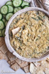 Spinach and artichoke dip.