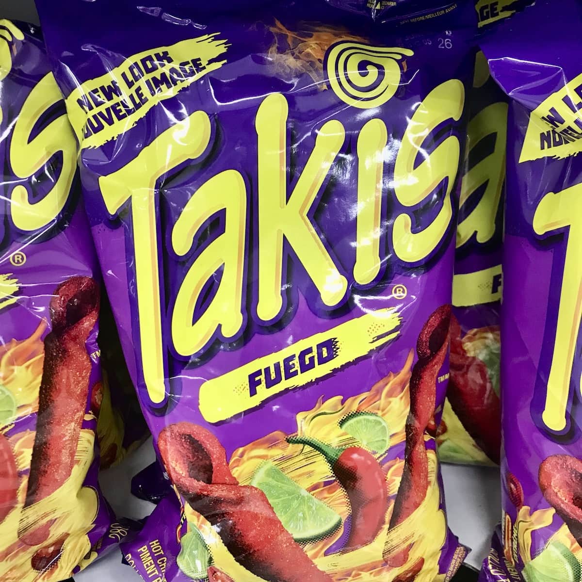 A package of Takis Fuego.
