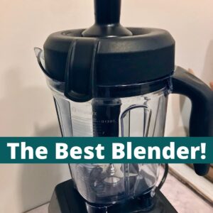 A Vitamix with text overlay that says The Best Blender.