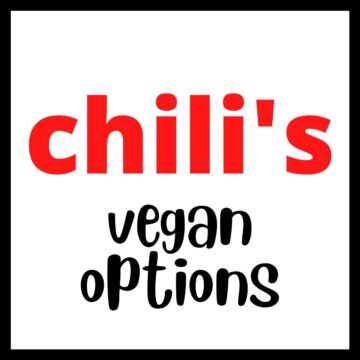 Text that says chili's vegan options.