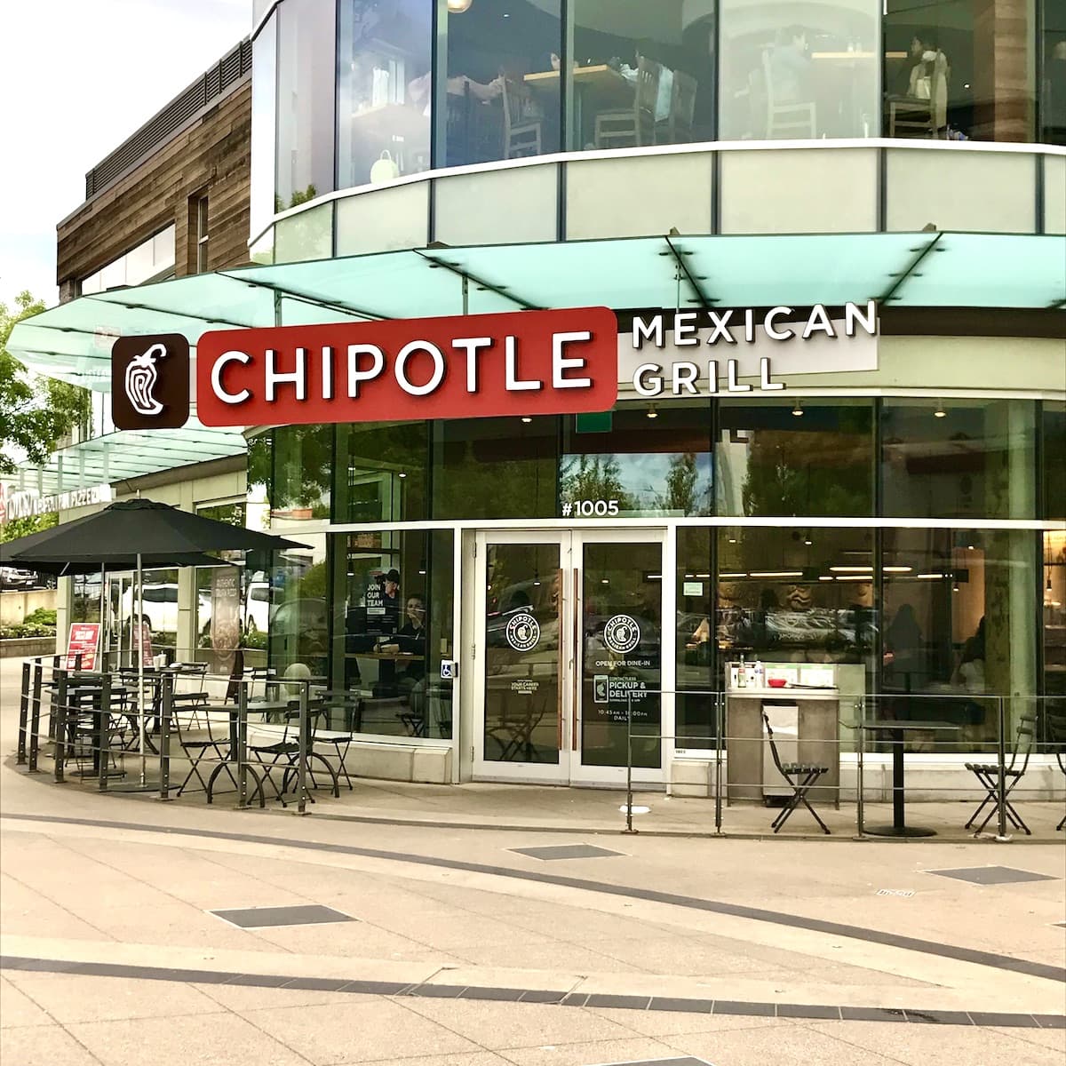 A Chipotle restaurant.