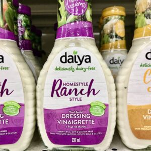 Bottles of Daiya Vegan Ranch Dressing.